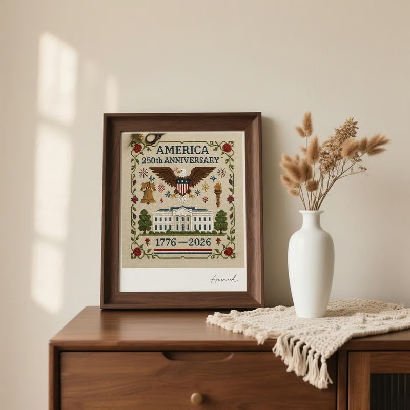 US 250th Anniversary Cross Stitch Kit