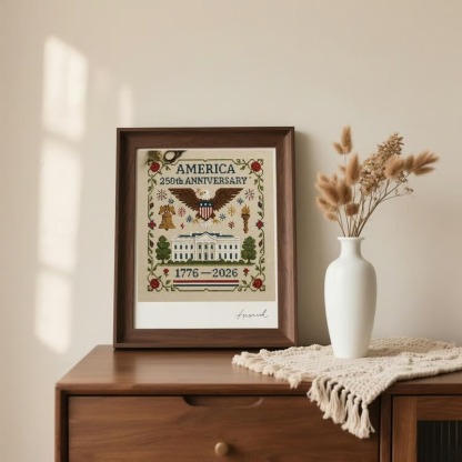 US 250th Anniversary Cross Stitch Kit