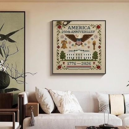 US 250th Anniversary Cross Stitch Kit
