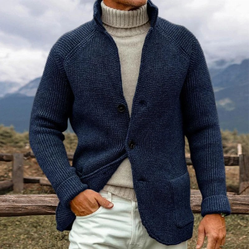 Men’s Comfortable Cotton Knit Blazer