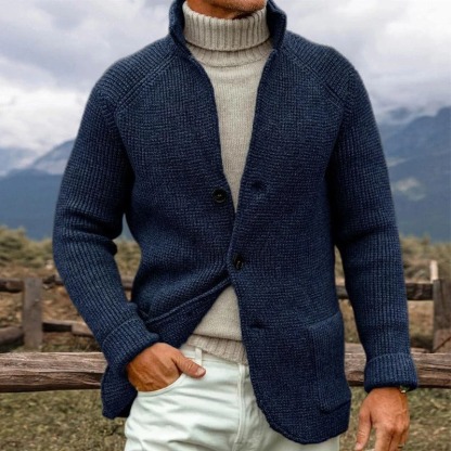 Men’s Comfortable Cotton Knit Blazer