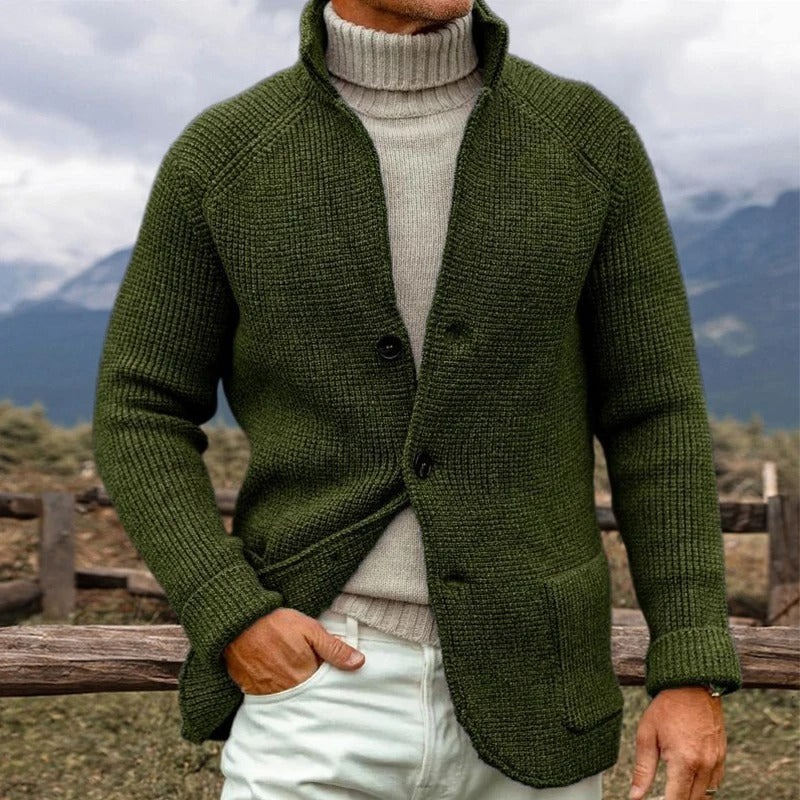 Men’s Comfortable Cotton Knit Blazer