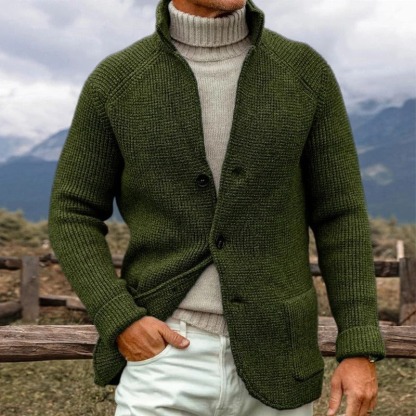 Men’s Comfortable Cotton Knit Blazer