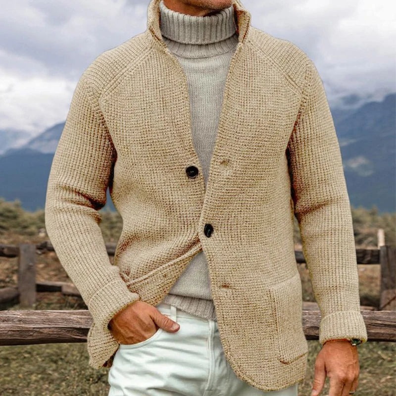 Men’s Comfortable Cotton Knit Blazer