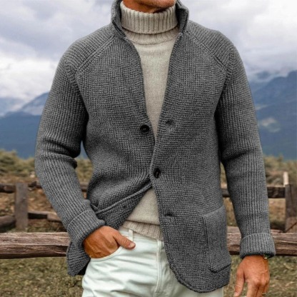 Men’s Comfortable Cotton Knit Blazer