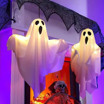 Halloween Glowing Ghost Chandelier