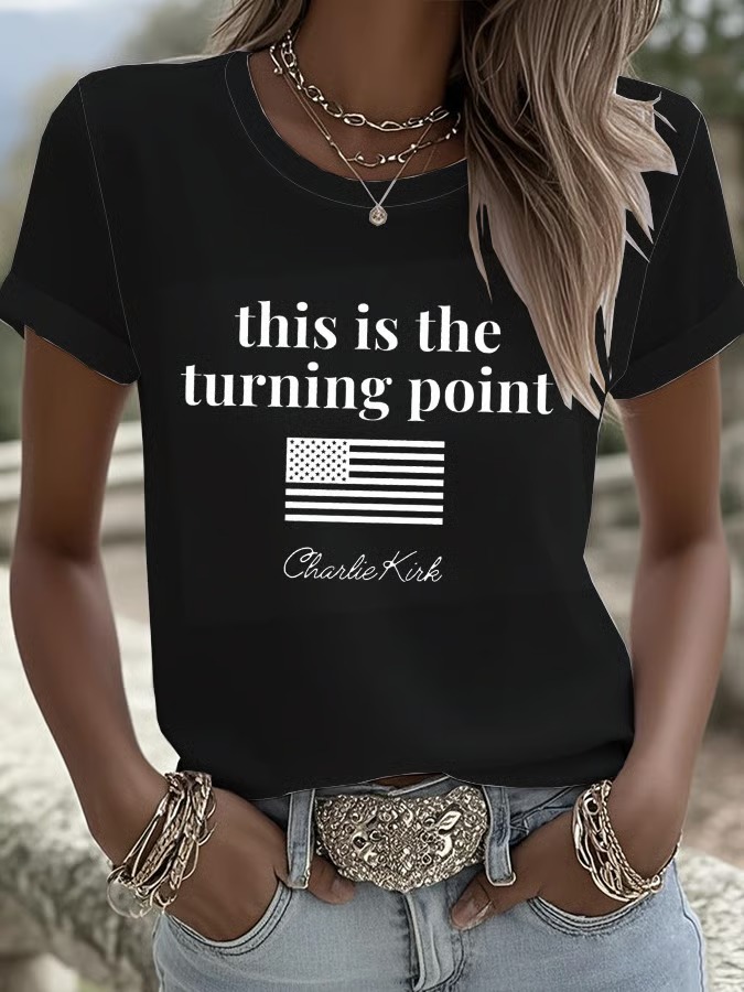  Women's Turning Point Rip Printed T-Shirt