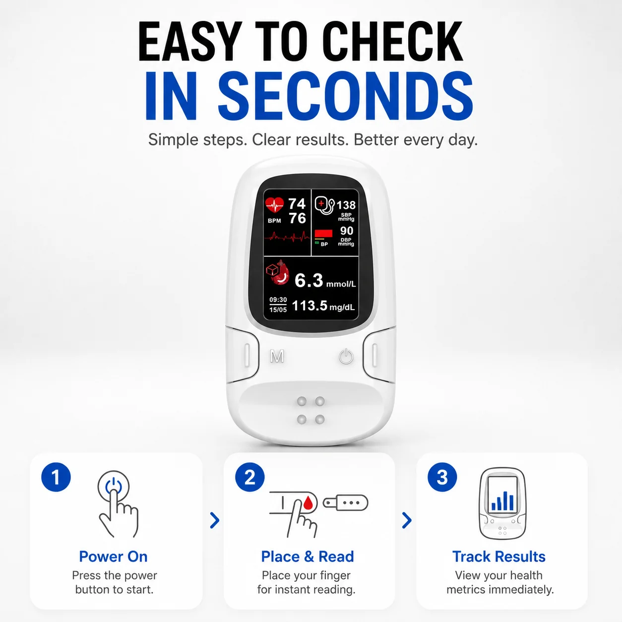 2026 Non-Invasive 5-Second Real-Time Metabolic Tracking Device – 99% Accuracy-1