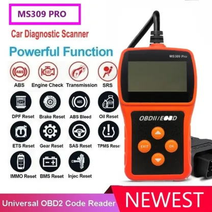 MS309 Pro Car Fault Detector OBD2 EOBD Scanner Code Reader