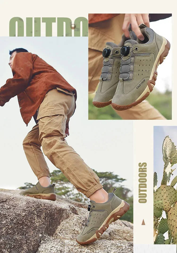 MEN'S NEW ROTARY BUCKLE MOUNTAINEERING OUTDOOR SNEAKERS