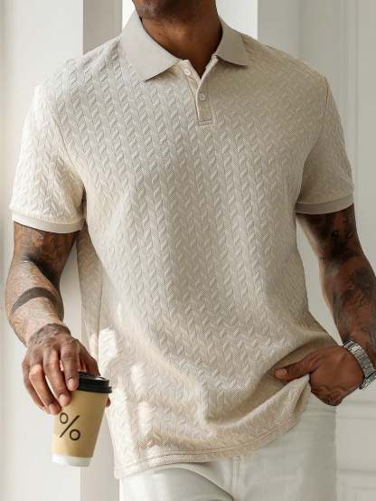 Men's Basic Short Sleeve Polo Shirt