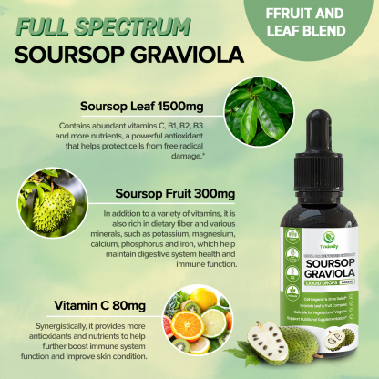 100% Pure Organic Soursop Drop Extract