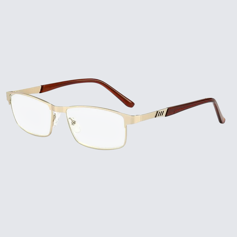 Business Metal Eyeglasses Presbyopia Square Metal High Transmittance Office