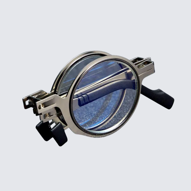 Ultra-light folding reading glasses for men and women HD portable anti-blue light anti-fatigue middle-aged and elderly high-end reading glasses