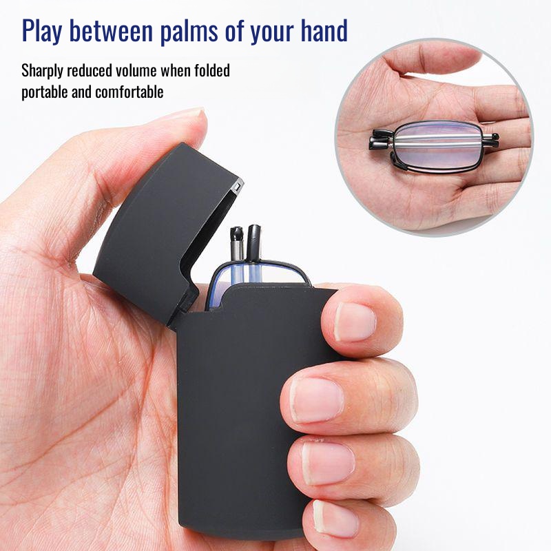 Antenna foldable reading glasses for parents anti-blue light middle-aged and elderly reading glasses portable fashion new elderly glasses