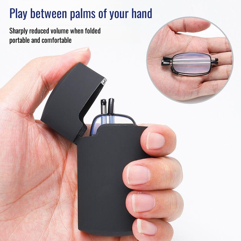 Antenna foldable reading glasses for parents anti-blue light middle-aged and elderly reading glasses portable fashion new elderly glasses