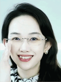 Light-sensitive color-changing frameless reading glasses