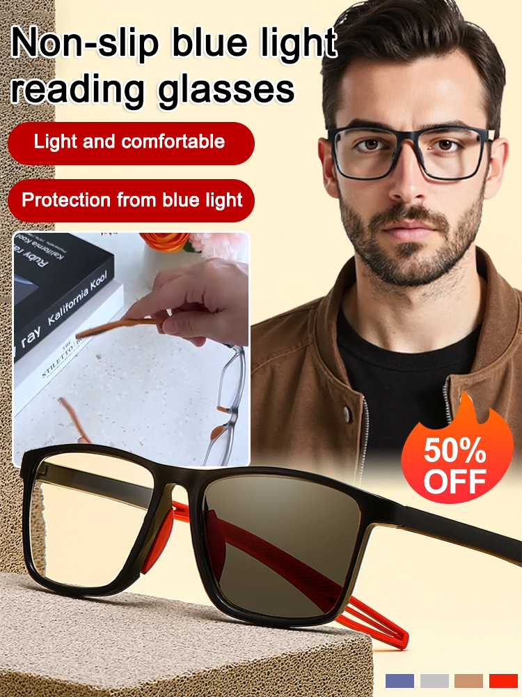 Feather-light, all-day comfort – you'll forget you're wearing them.👓Anti-slip blue light reading glasses👓Professional blue light blocking – give your eyes an "invisible shield."