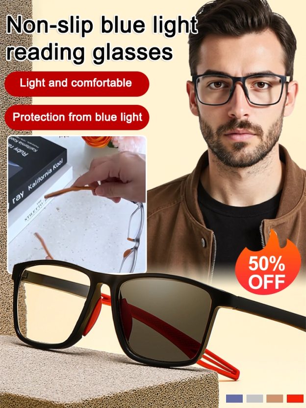 Feather-light, all-day comfort – you'll forget you're wearing them.👓Anti-slip blue light reading glasses👓Professional blue light blocking – give your eyes an "invisible shield."