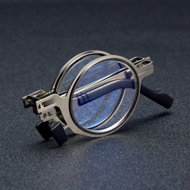 Ultra-light folding reading glasses for men and women HD portable anti-blue light anti-fatigue middle-aged and elderly high-end reading glasses