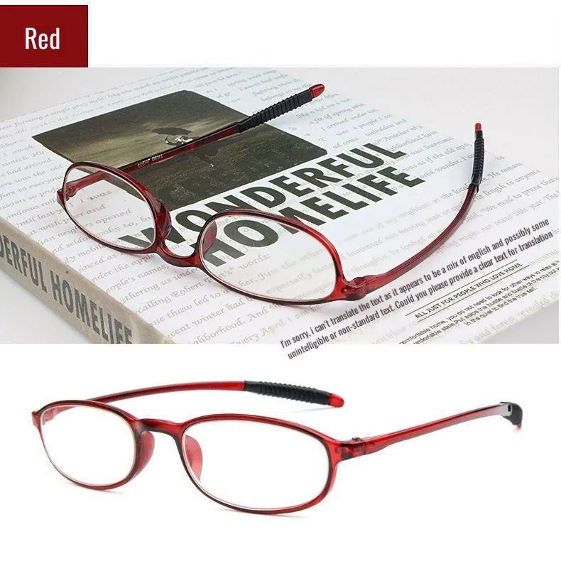 Buy one get one free reading glasses for men and women high-definition fashion simple ultra-light TR90 elderly reading glasses comfortable and elegant