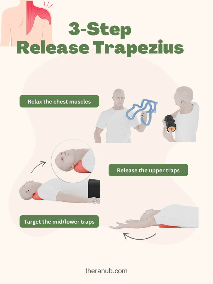 3-step release trapezius with the wedge