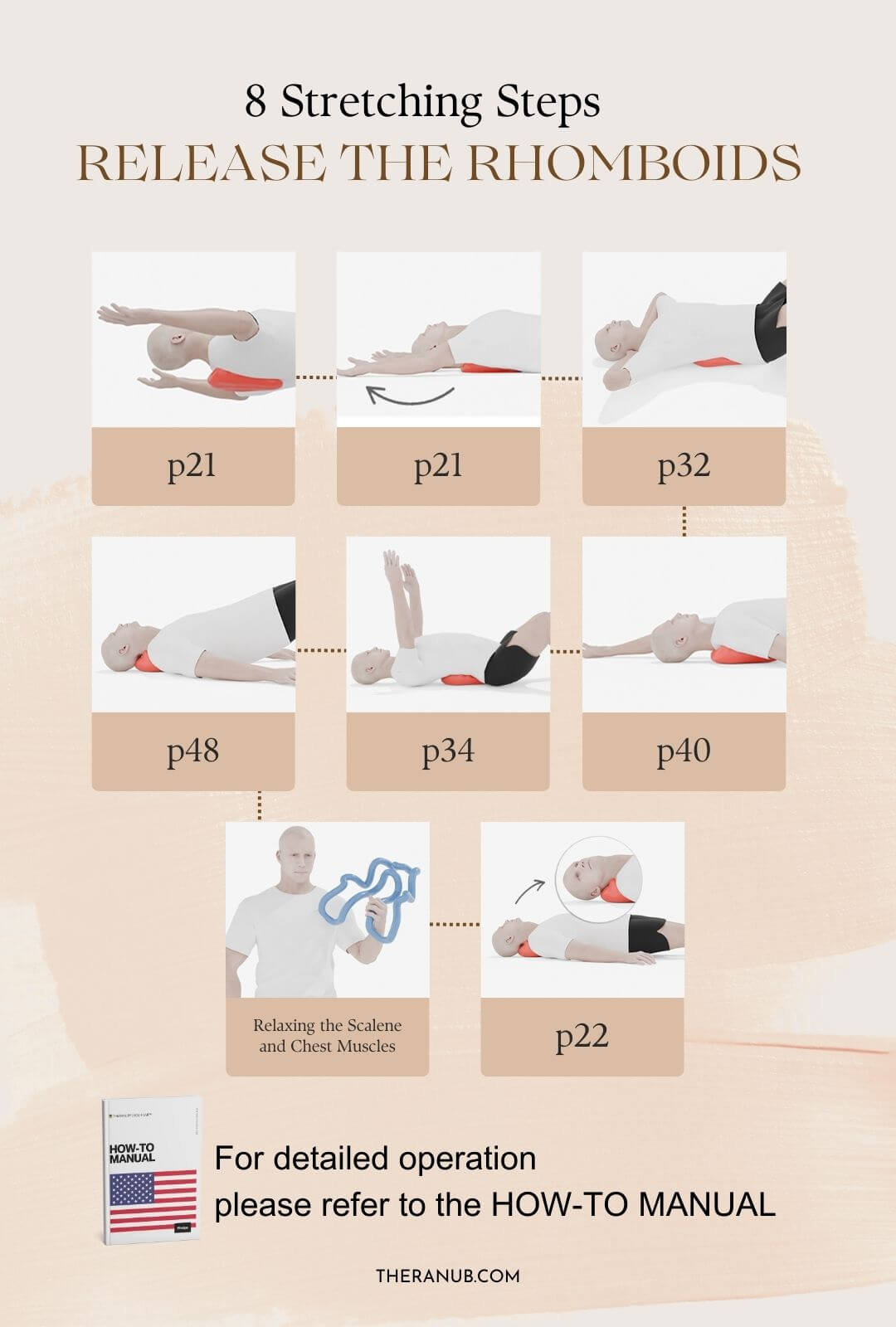 rhomboid pain stretches​ 8 steps guide
