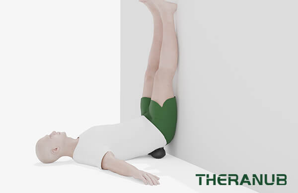 wall glute stretch​ with the Acu-Hump