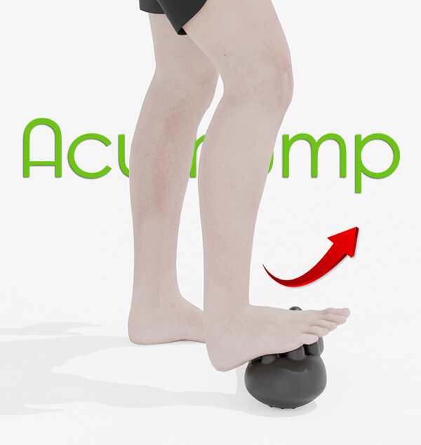 Soleus stretch with the glute massage tool