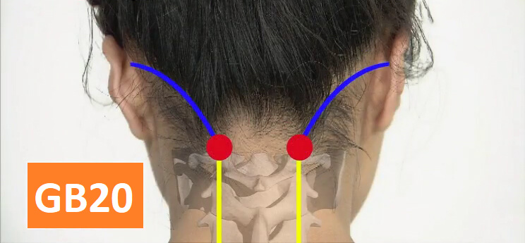 gb20 acupressure points for head pain