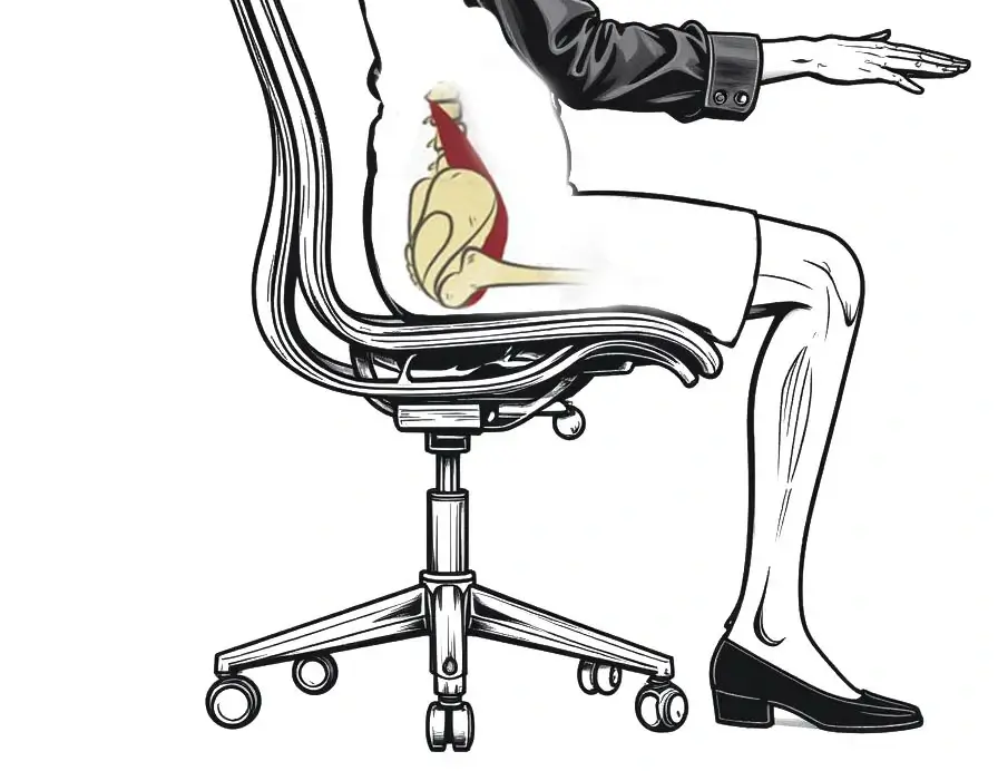 sitting hip flexors short
