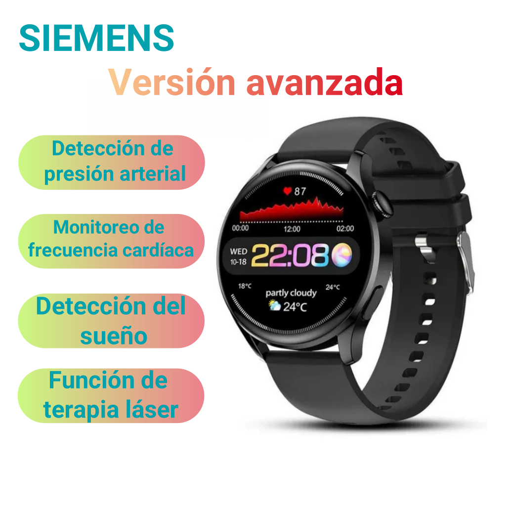 ✨💪¡Abre una nueva era de salud! Reloj de terapia láser Siemens, frecuencia cardíaca, ritmo cardíaco, ¡todo bajo un solo control! 🕰️❤️