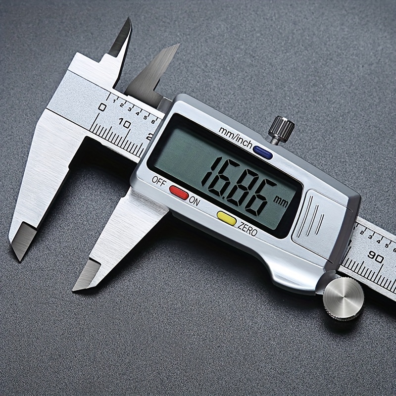 🎁 ¡Descuento del 48% en todos los productos ! 🛠️ Herramienta de medición LCD de acero inoxidable con calibre de 6 pulgadas 🌟