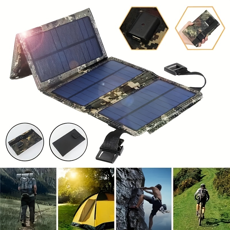 🎁 ¡Descuento del 48% en todos los productos! ¡Carga tu teléfono en cualquier lugar con este panel solar USB portátil y resistente al agua!