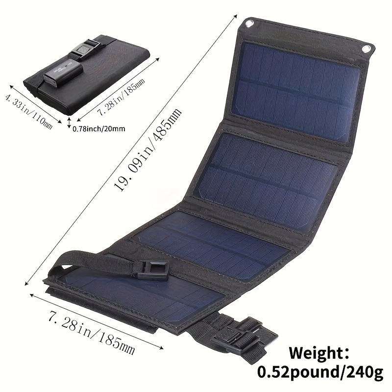 🎁 ¡Descuento del 48% en todos los productos! ¡Carga tu teléfono en cualquier lugar con este panel solar USB portátil y resistente al agua!