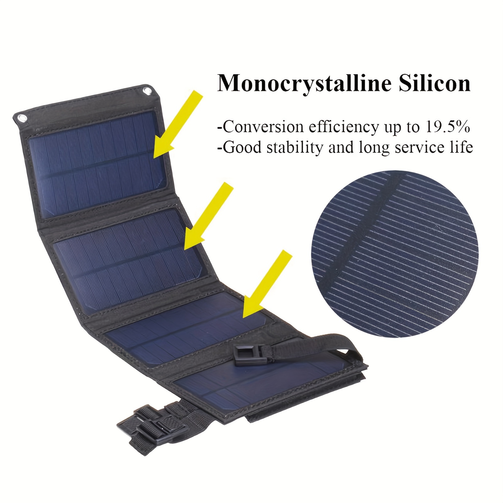 🎁 ¡Descuento del 48% en todos los productos! ¡Carga tu teléfono en cualquier lugar con este panel solar USB portátil y resistente al agua!