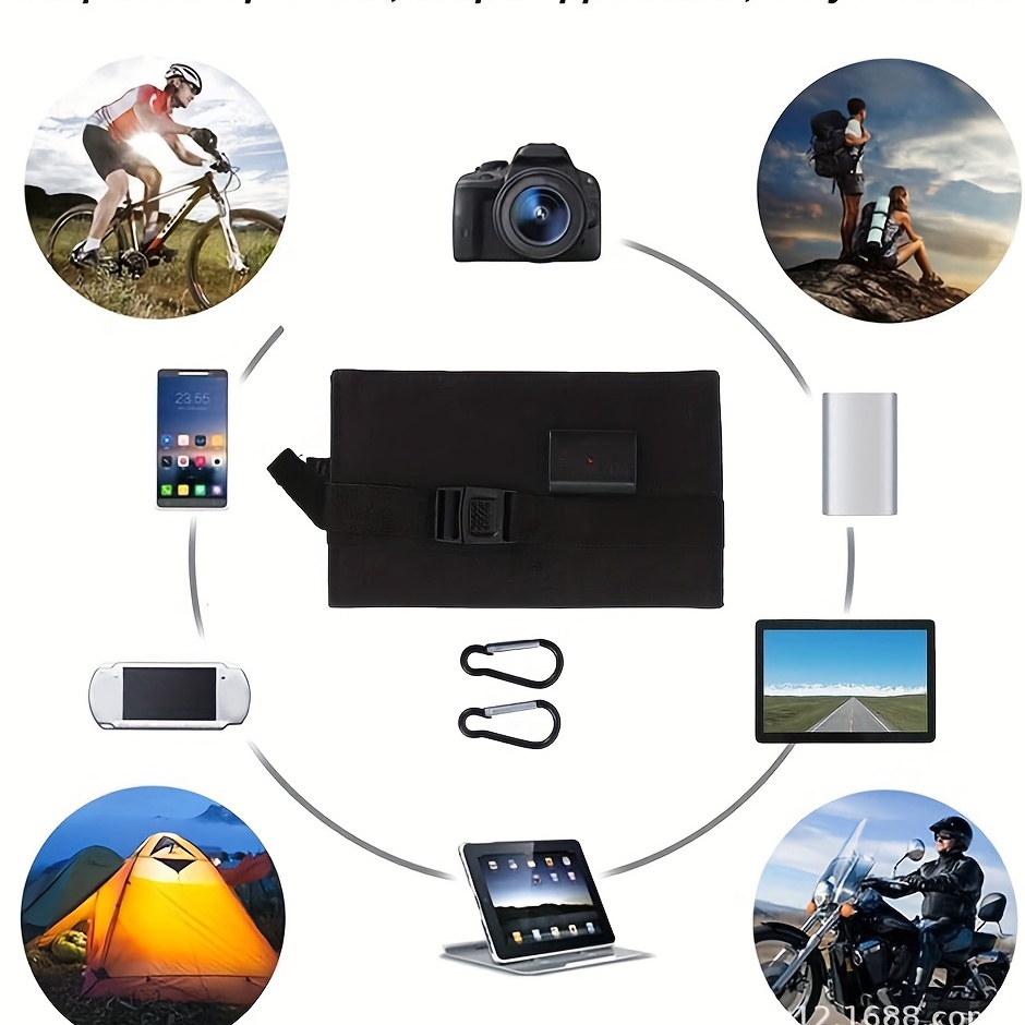 🎁 ¡Descuento del 48% en todos los productos! ¡Carga tu teléfono en cualquier lugar con este panel solar USB portátil y resistente al agua!