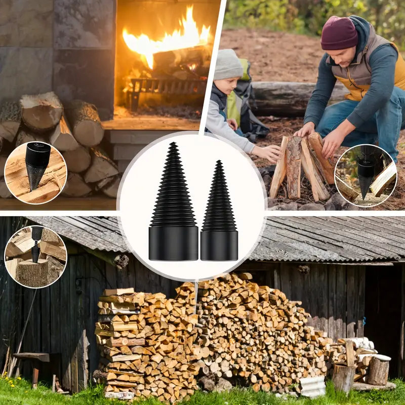 Didelės anglies plieno medienos medinis grąžtas su šešiakampio/apvalaus/kvadratinio koto titano danga