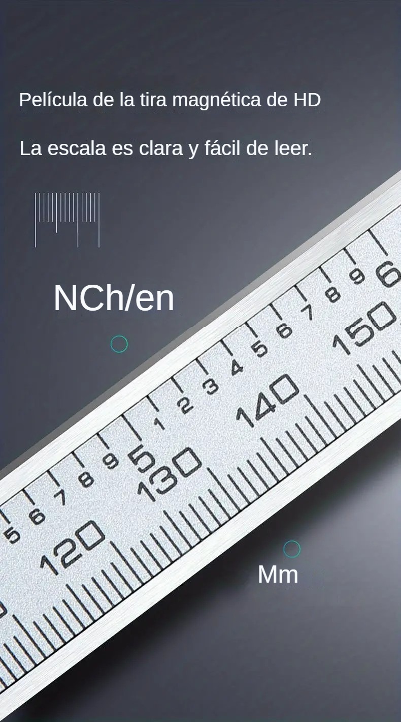 🎁 ¡Descuento del 48% en todos los productos ! 🛠️ Herramienta de medición LCD de acero inoxidable con calibre de 6 pulgadas 🌟