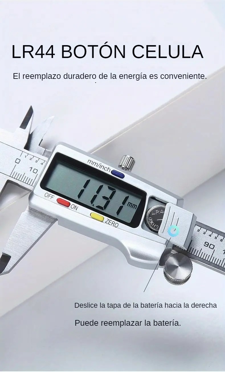 🎁 ¡Descuento del 48% en todos los productos ! 🛠️ Herramienta de medición LCD de acero inoxidable con calibre de 6 pulgadas 🌟