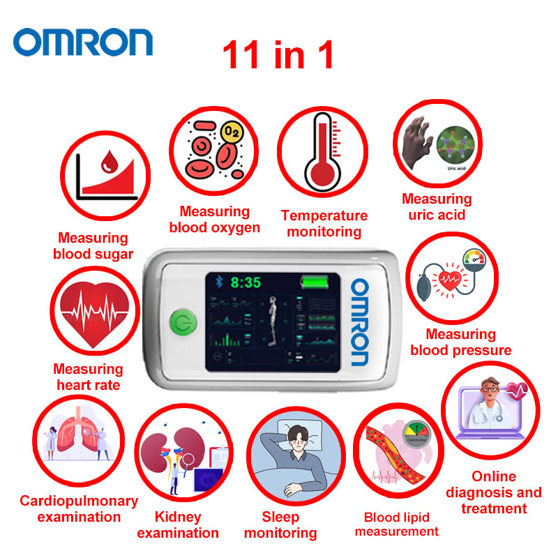 🌟 Omron 11 en 1 Glucómetro No Invasivo: Precisión del 99% sin Dolor ni Pinchazos 💙