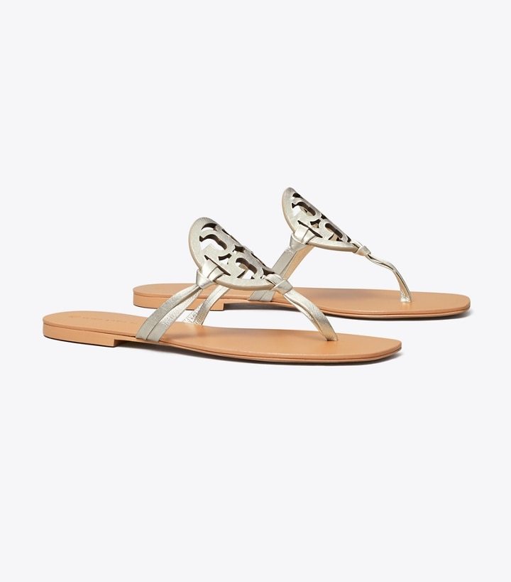 Miller Square-Toe Metallic Sandal