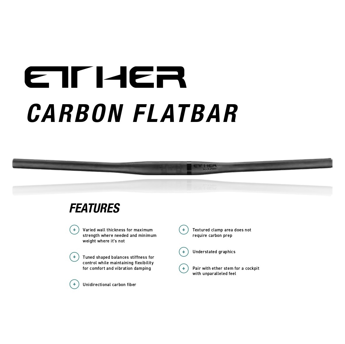 ETHER CARBON FLAT BAR