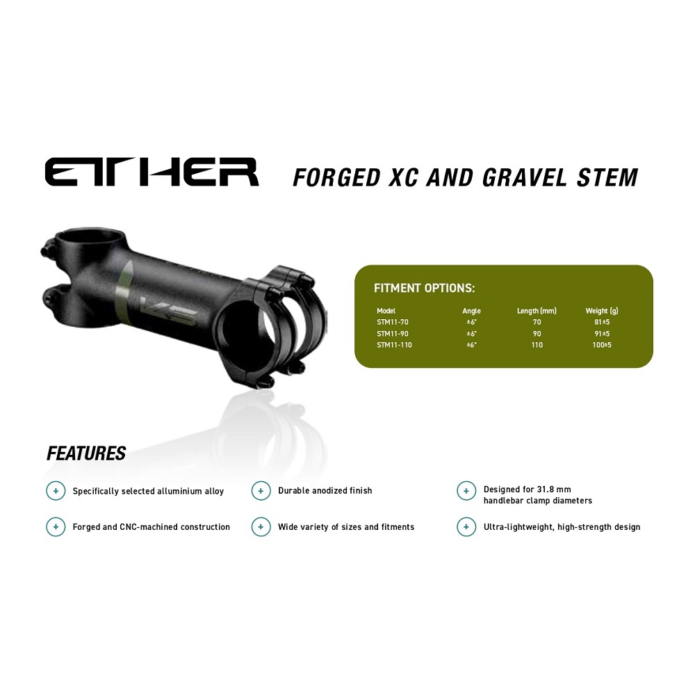 ETHER FORGED XC AND GRAVEL STEM