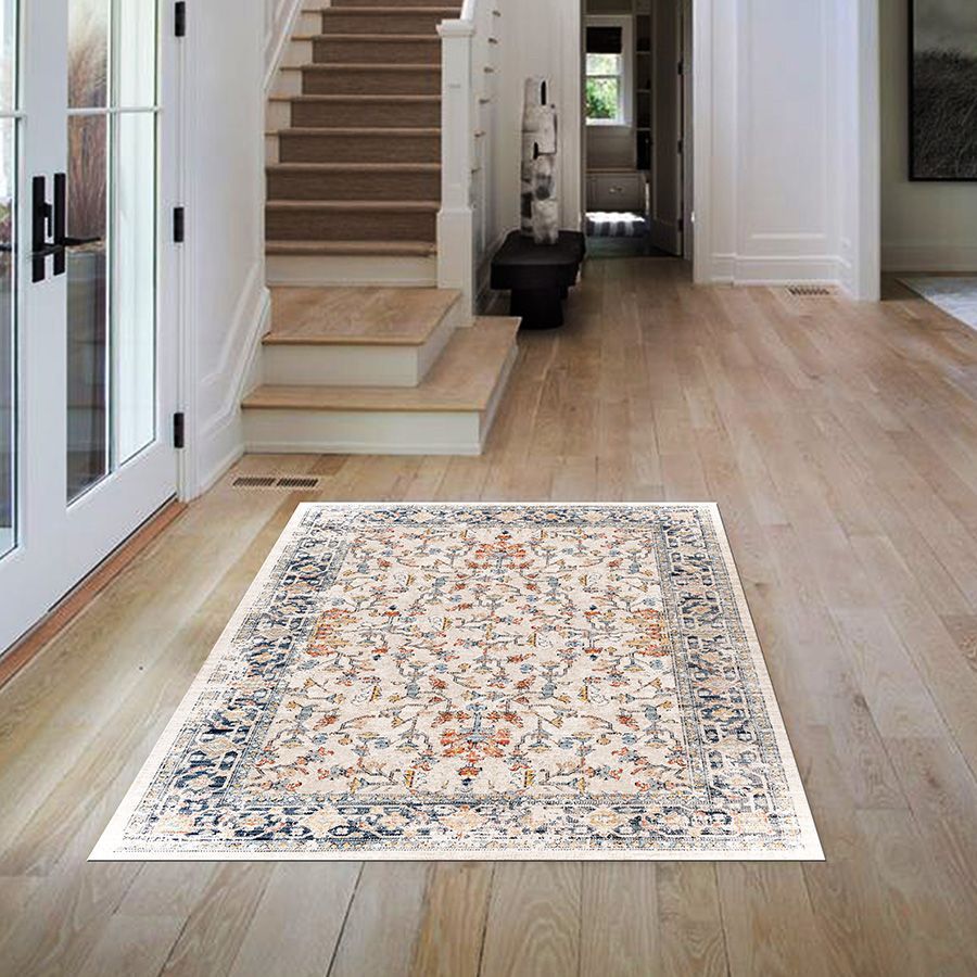 Vintage European Style High-End Dirt-Resistant Easy-Clean Living Room Bedroom Ultra-Soft Faux Cashmere Washable Machine Washable Carpet