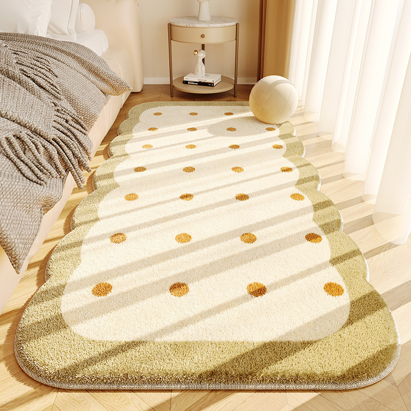 Cream Style Ins Cashmere-like Carpet Plush Skin-Friendly Bedroom Bedside Blanket Foot Mat Cool Living Room Carpet