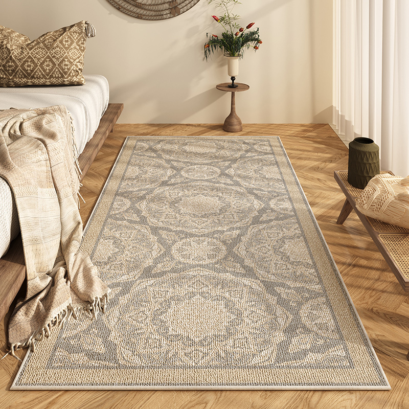 Bohemian Ethnic Style Bedroom Bedside Blanket Long Light Luxury High-Grade Carpet Master Bedroom Room Moroccan Floor Mat