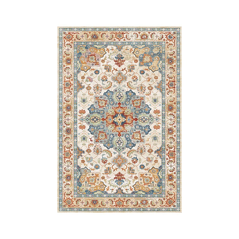 American Ethnic Style Living Room Carpet Sofa Coffee Table Rug Simple Retro Persian Washable Wipeable Bedroom Bedside Preferred