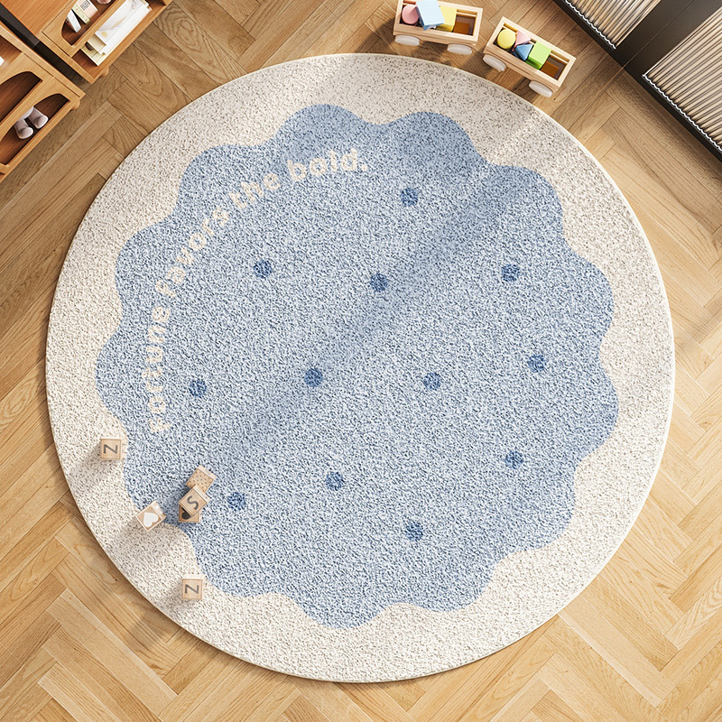 Round Cashmere Carpet Living Room Bedroom Bedside Blanket