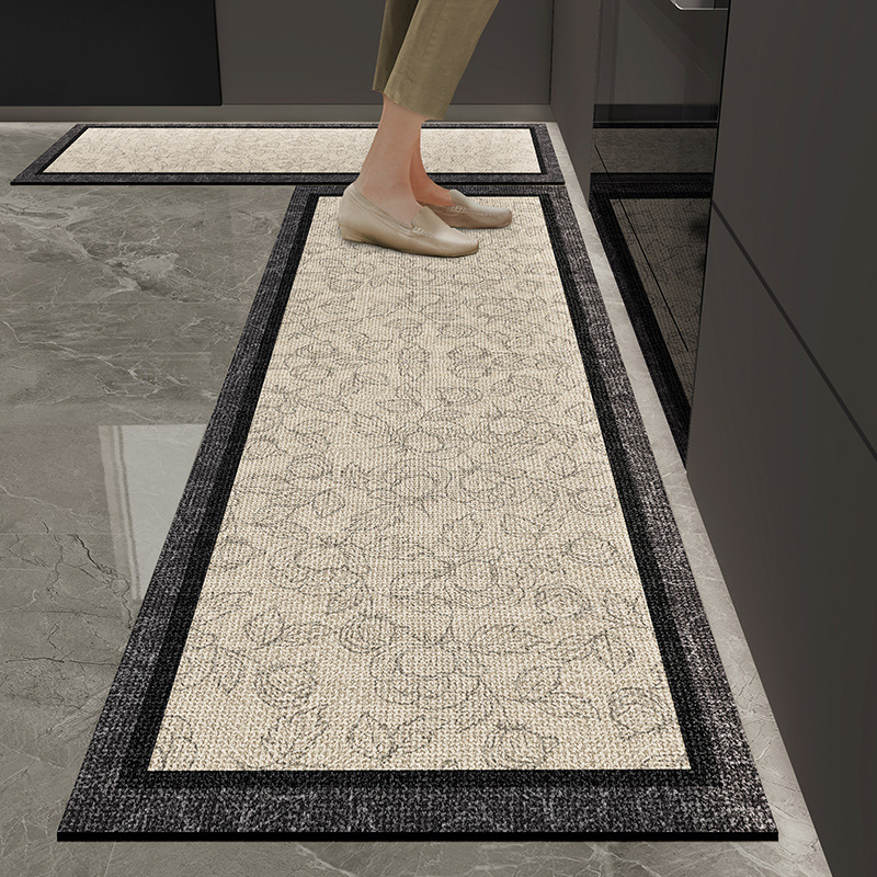 High-End Kitchen Special Mat Household Long Strip Carpet Oil Absorption Water Absorption Dirt Resistant Non-Slip Anti-Fall Entrance Door Mat
